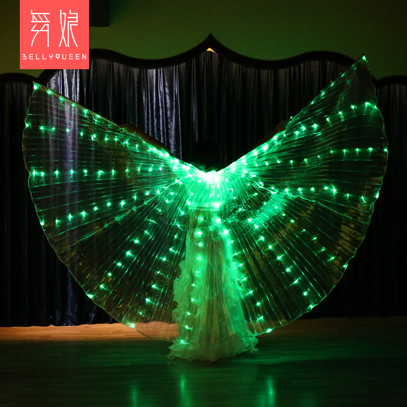 isis wings 6 colors change lights 420 Leds Light Up Leds Dance Capes Isis Wing With Telescopic Stick